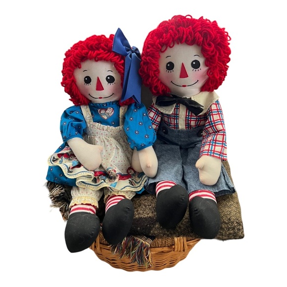 Vintage Raggedy Ann & Andy Dolls From Daisy Kingdom Fabric Patterns. - Picture 6 of 15